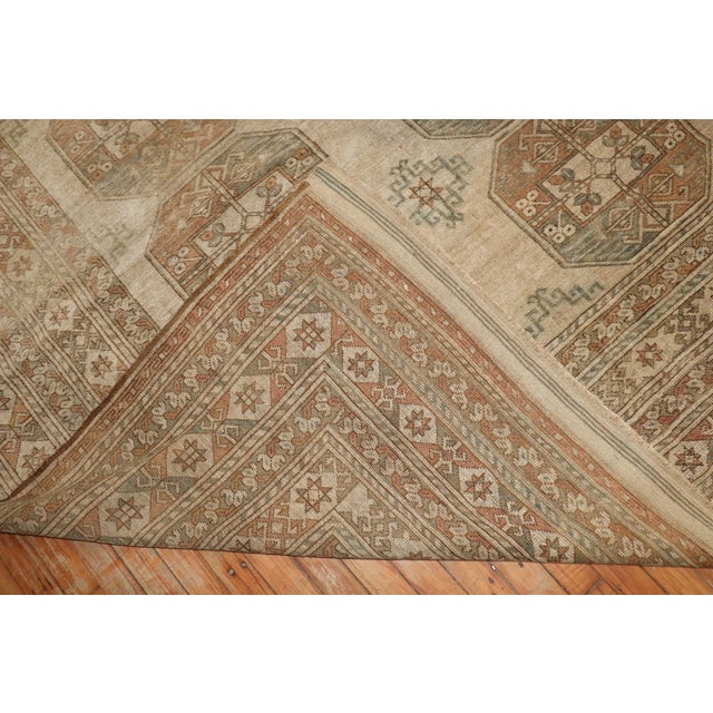 Vintage Large Zabihi Collection Afghan Tribal Ersari Rug - 10'7" x 14'11" For Sale - Image 4 of 12