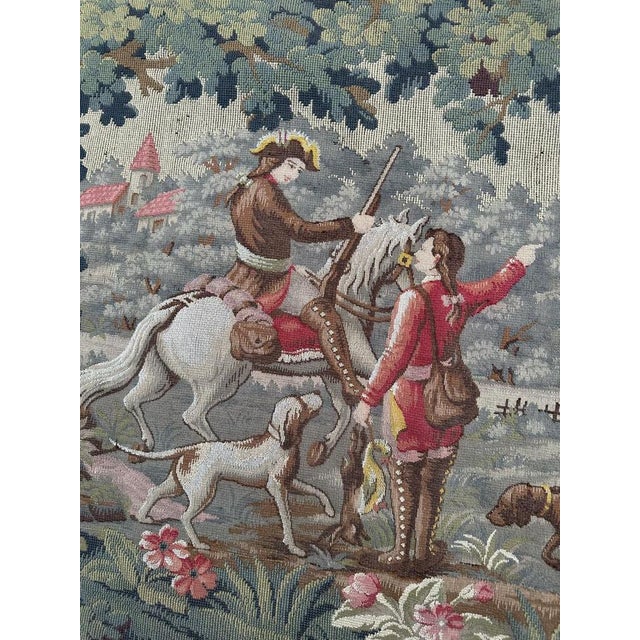 1950s Mid-Century French Aubusson Style Jaquar Tapestry by La Filandière, 1950s For Sale - Image 5 of 18