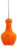 Space Age Orange Opaline Glass Pendant from Targetti Sankey, Italy, 1960s-1970s For Sale