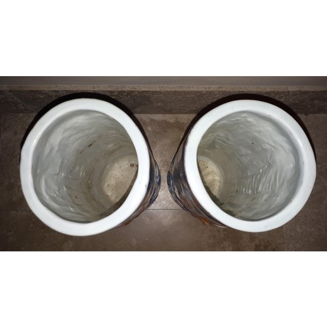 Arita Porcelain Vases with Carps Decoration, Japan, Set of 2 For Sale - Image 17 of 18