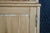 Late 20th Century Rare English Knotty Pine Shallow Glazed Glass China Display Cabinet Cupboard 95" For Sale - Image 12 of 18