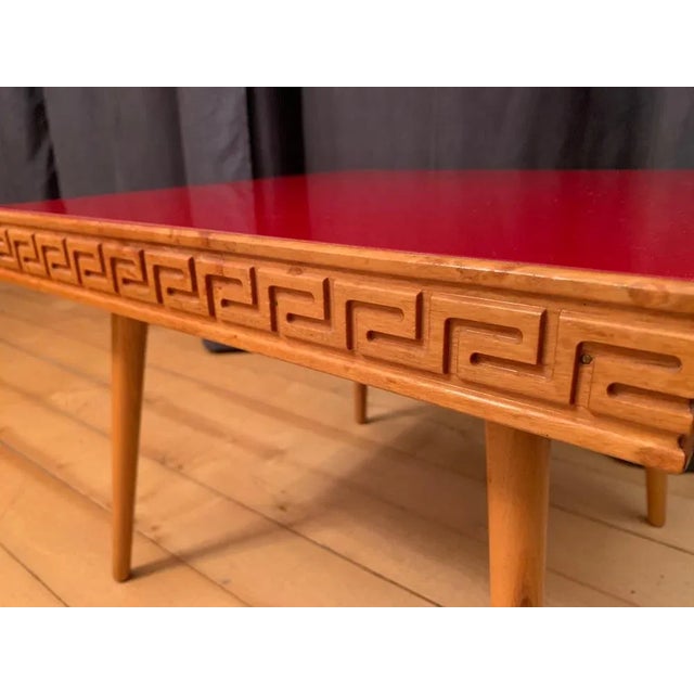 Wood Large Flower Table, 1960s For Sale - Image 7 of 10