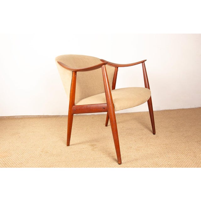 Scandinavian Teak and Fabric New Tyrol Armchairs by Gerhard Berg for Westnofa, 1960, Set of 2 For Sale - Image 18 of 18