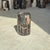 Black Small Side Table in Black Petrified Wood with Beige Striations, 1980s For Sale - Image 8 of 18