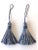 Petite Blue Tassels - a Pair For Sale - Image 11 of 13