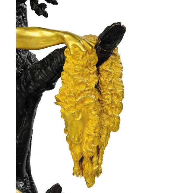 Traditional Empire Jason and the Golden Fleece Mantel Clock attributed to Pierre-François Feuchère, Paris, 1810 For Sale - Image 3 of 5