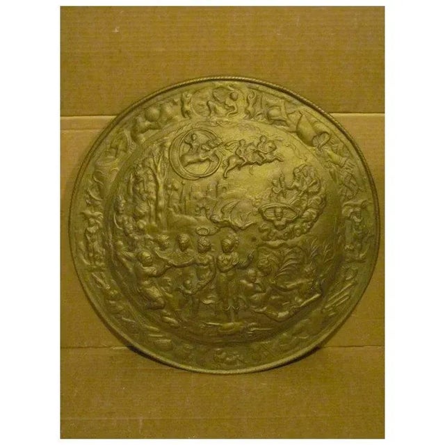 Decorative Hanging Cast Iron Plaque For Sale - Image 4 of 7