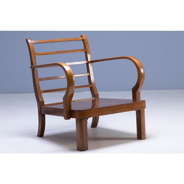 Thonet Armchairs with Bentwood Frames from Thonet, 1940s, Set of 2 For Sale - Image 4 of 7