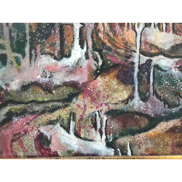 Mid century modern abstract by artist Tommie (Thomas) Olson a student of Robert Preusser, when he was 16 and attending...