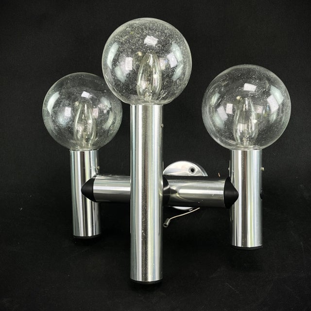 1970s Aluminium Wall Lamps by JT Kalmar, 1970s, Set of 2 For Sale - Image 5 of 11