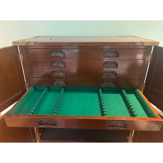 1950s 1950's Mahogany Silver Chest From China For Sale - Image 5 of 8