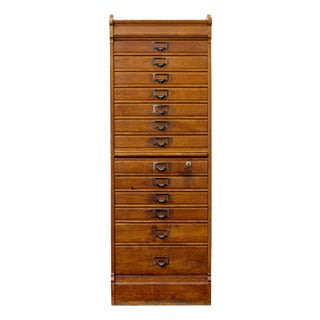 Oak Filing Chest of Drawers, 1910 For Sale