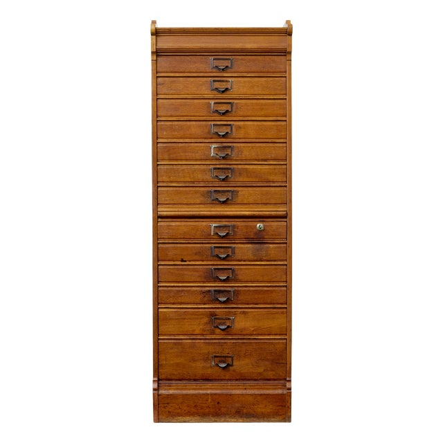 Oak Filing Chest of Drawers, 1910 For Sale
