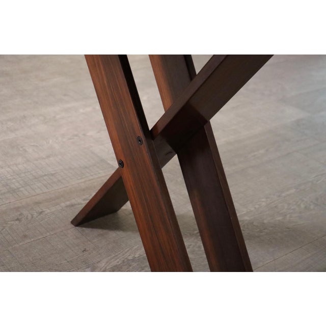 1960s TL58 Dining Table in Walnut by Marco Zanuso for Poggi, Italy, 1960s For Sale - Image 5 of 14