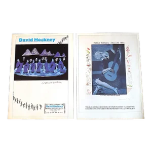Vintage David Hockney Poster Lithograph - a Pair