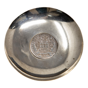 Mid 20th Century German Sterling Silver Coin Dish by Jakob Grimminger