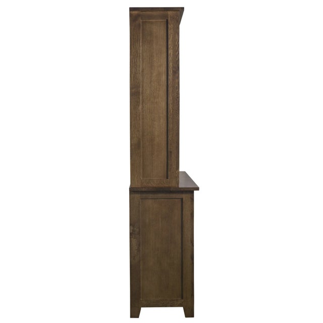 2020s Crafters and Weavers Mission 6 Door & 6 Drawer China Cabinet - Walnut For Sale - Image 5 of 9