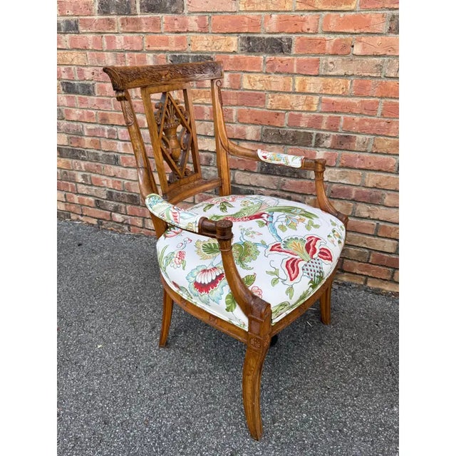 French Newly Upholstered French Directoire Chairs For Sale - Image 3 of 14