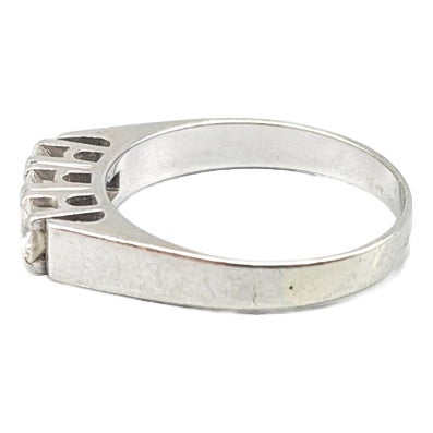 Ring in White Gold with Diamonds For Sale