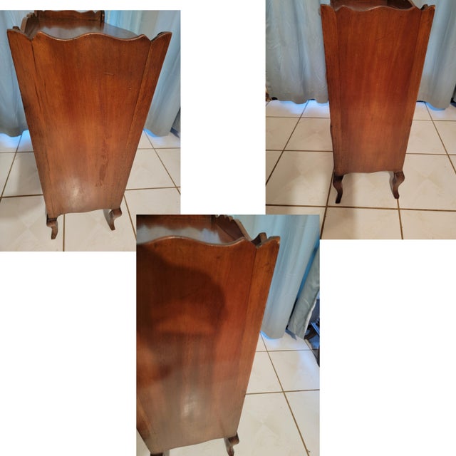 Tambour Door Wooden Cabinet For Sale - Image 10 of 12