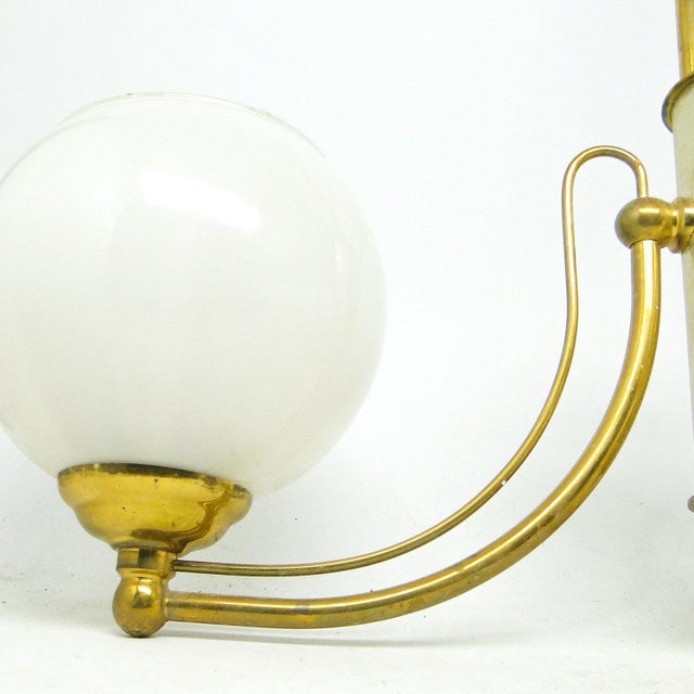 Art Nouveau Chandelier, Poland, 1970s, in Very Good conditions. Designed 1970 to 1979 European Plug (up to 250V).The...