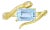 Kai Snake Protection Emerald-Cut 2.03ctw Aquamarine & Diamond East-West Ring in 14k Solid Gold (All Sizes Available) For Sale