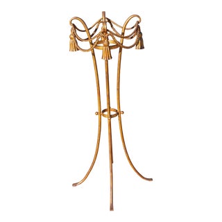 Mid 20th Century Italian Gilt Metal Fern Stand For Sale