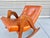 Adrian Pearsall Mid Century Walnut and Leather Rocking Chair by Adrian Pearsall For Sale - Image 4 of 12