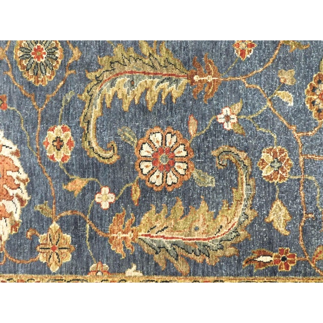 Vintage Hand-Knotted Handspun Wool Rug With Vegetable Dye by Nasser.8'x 9'5" For Sale - Image 11 of 18