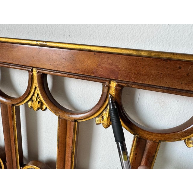 1970's Hollywood Regency Full Size Headboard by Baker Furniture For Sale - Image 9 of 11