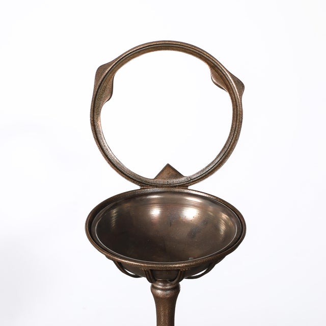 Art Deco Gilt Bronze Smoking Stand Signed Tiffany Studios New York #1649 For Sale - Image 13 of 18