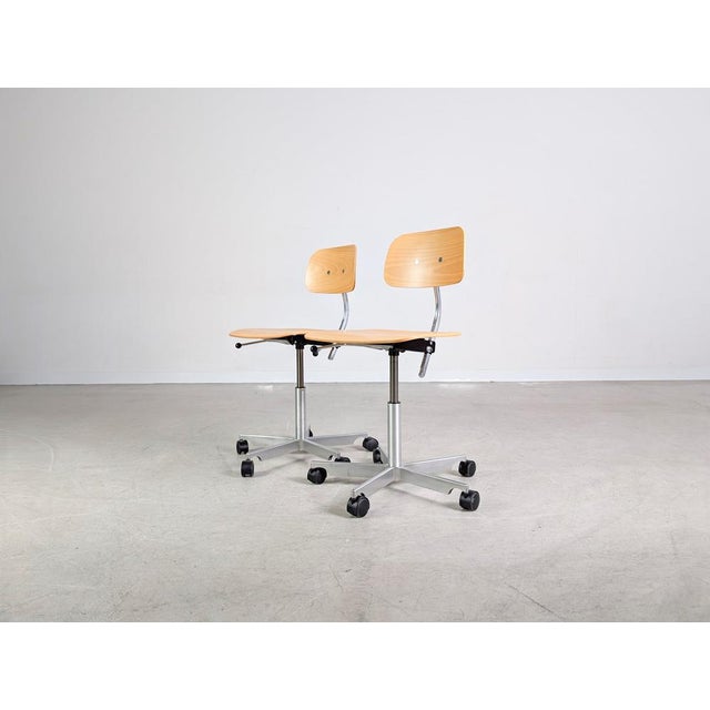 Kevi Office Chairs by Jørgen Rasmussen for Fritz Hansen, Set of 2 For Sale - Image 5 of 13