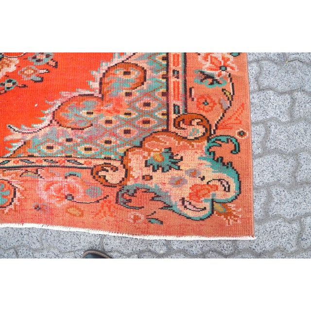 1960s Vintage Decor Rug For Sale - Image 9 of 11