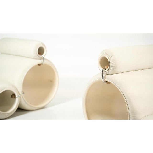 Vintage Tube Chairs by Joe Colombo for Flexform, 1960, Set of 2 For Sale - Image 16 of 17