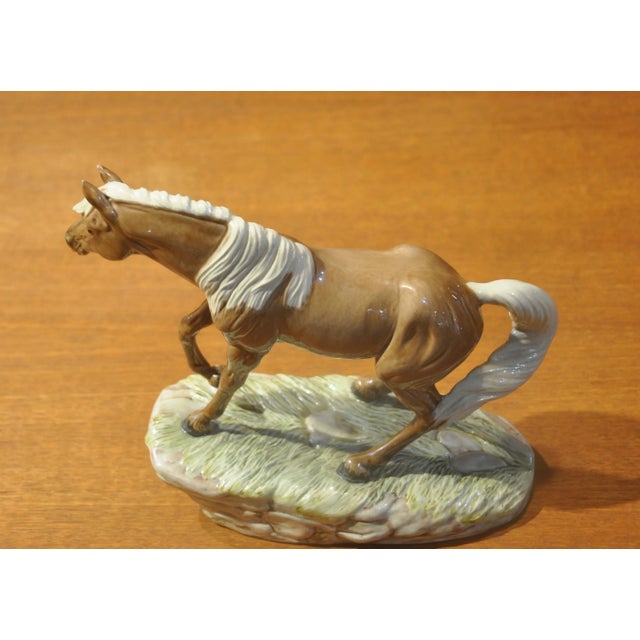 Porcelain Horse Figure, 1970s For Sale - Image 3 of 11