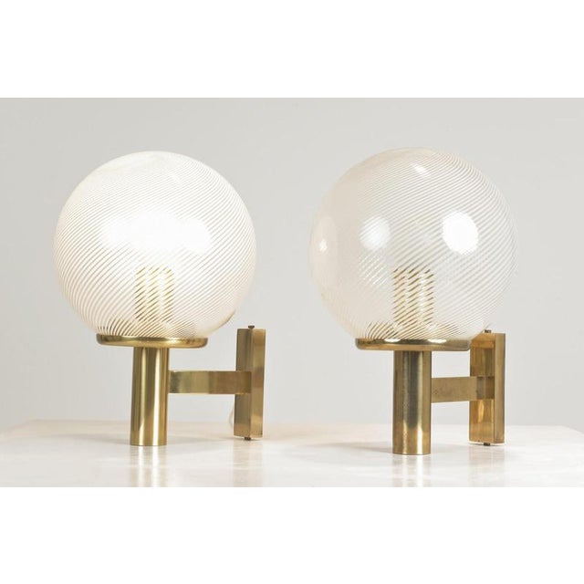 Thread Glass Filigran Wall Lights by Paolo Venini, Italy, 1940s, Set of 2 For Sale - Image 5 of 10