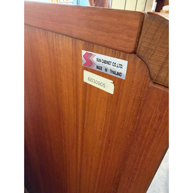 Sun Cabinet Teak Display Cabinet Mid-Century Modern 1980s For Sale - Image 9 of 10