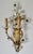Early 20th Century Banci Gilt & Silvered Bronze Sconces, Italian With Rock Crystal Floral Motif Design -Pair For Sale - Image 10 of 18