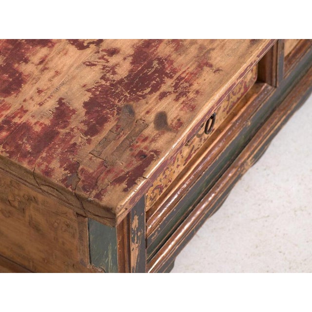 Polychrome Shanxi Kang Table For Sale - Image 5 of 13