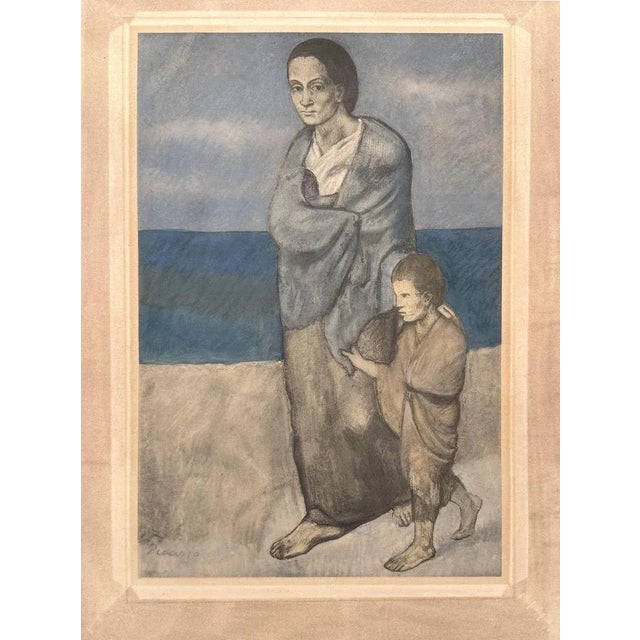 Modern Pablo Picasso, Mother and Child, Lithograph For Sale - Image 3 of 3