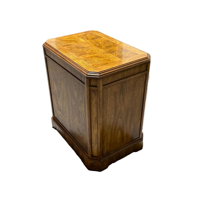 Wood Wonderful Henredon Heritage Art Deco Three Drawer Side Dresser With Brass Hardware For Sale - Image 7 of 9