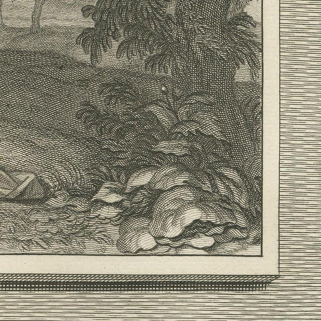 Pieter Mortier, Elijah Prays for Rain and Elijah Fed by an Angel, Pieter 1700, Engraving For Sale - Image 4 of 12