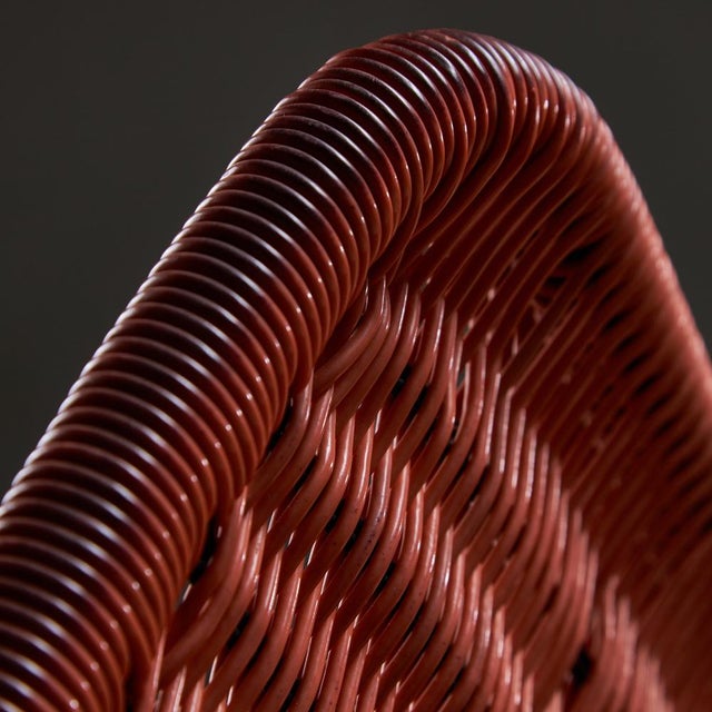 Orange Braided Cable Outdoor Chair, 1960s For Sale - Image 9 of 12