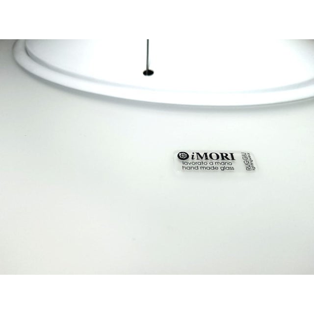 Large Pendant Light in Murano Opaline Glass, 1990s For Sale - Image 4 of 17
