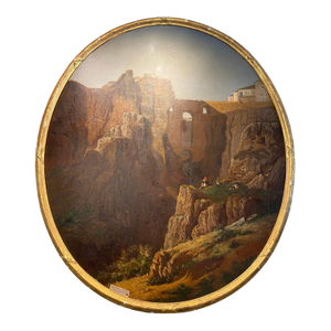 Manuel Criado Y Baca 1839–1899 Paso De Los Gaitanes Malaga, Spain Canvas