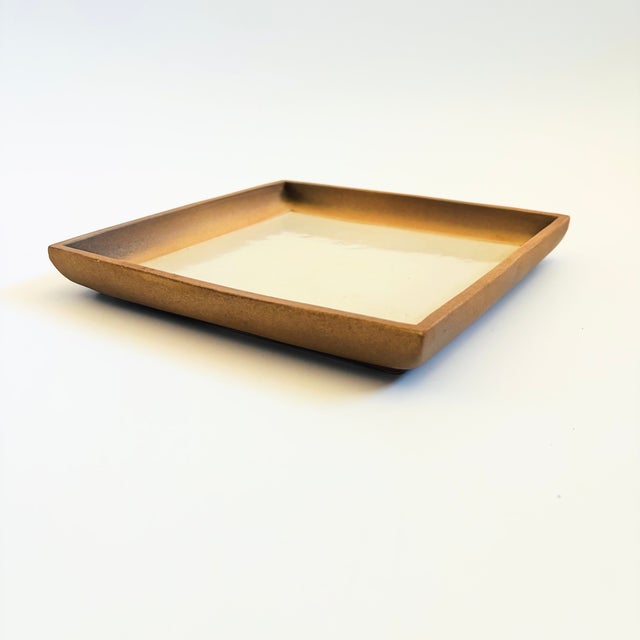 Contemporary Kazuo Takiguchi Pottery Square Plate For Sale - Image 3 of 12
