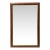 Italian Walnut Wood & Gold Distressed Floor Mirror For Sale