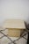 Square Travertine and Brass Coffee Table, 1970s For Sale - Image 6 of 8
