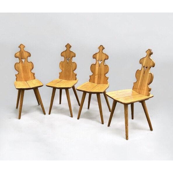 Mid-Century Ash Chairs, Set of 4 For Sale - Image 15 of 15