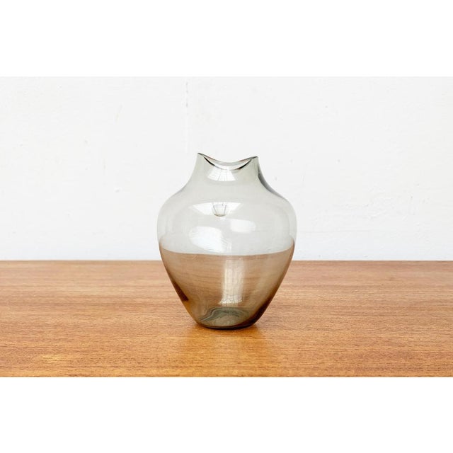 Mid-Century German Fischmaul Glass Vase from Hirschberg, 1960s For Sale - Image 6 of 14